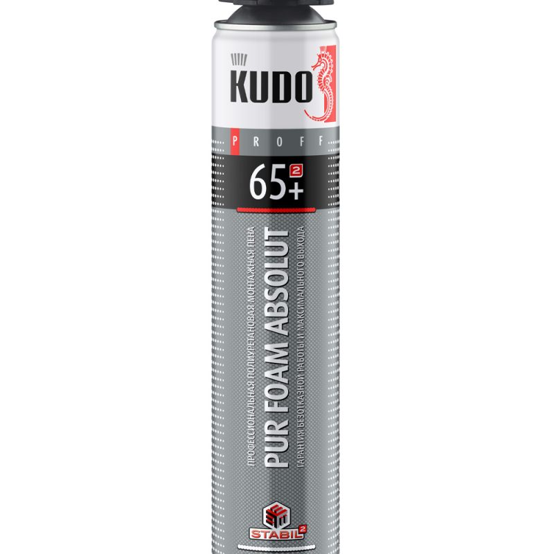 Пена монтажная профессиональная летняя KUDO PROFF 65+(1000мл/930г)(KUPP10S65+)