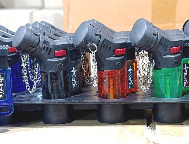 Зажигалка газовая turbo-jet RK-3060/брелок/с фиксацией/20шт