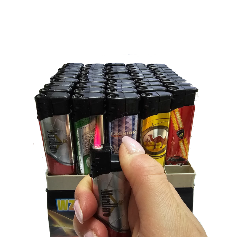 Зажигалка газовая WZ-1517-1 (турбо+фонарик)
