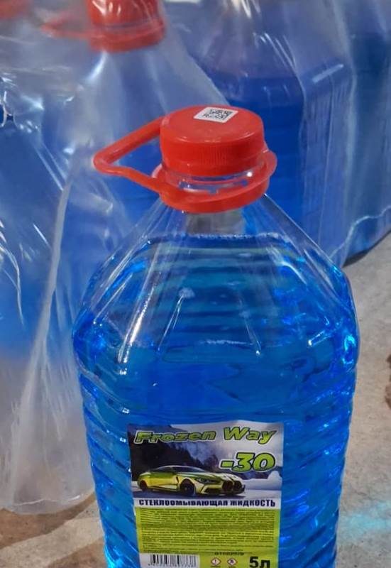 Незамерзающая жидкость стеклоомывателя Frozen Way, -30°C, 5 л, безопасный состав