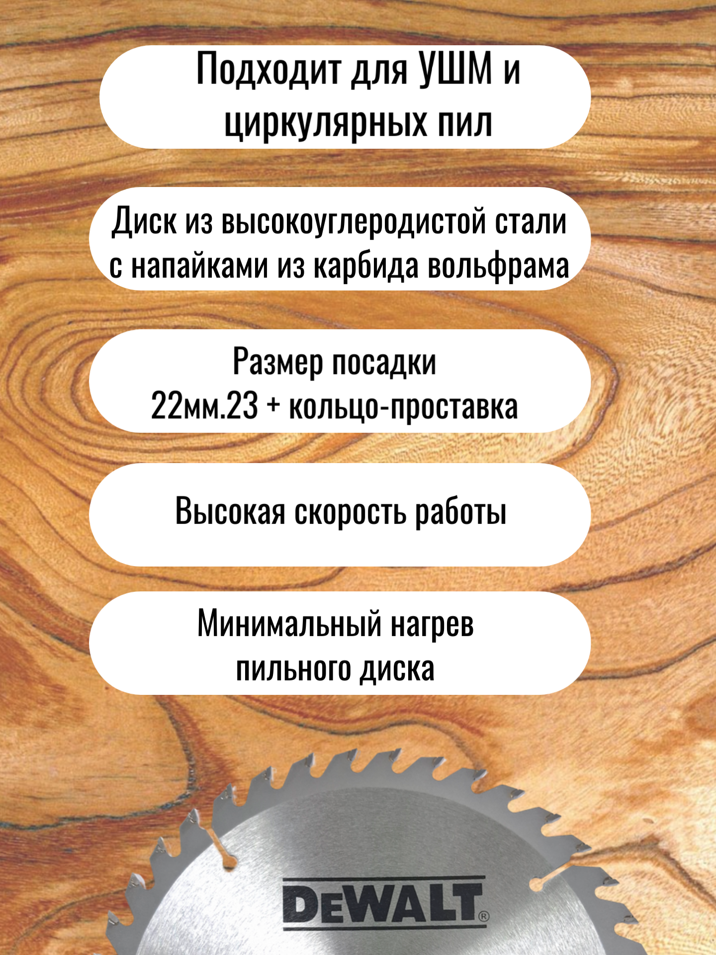 Подходит для УШМ и штробореза