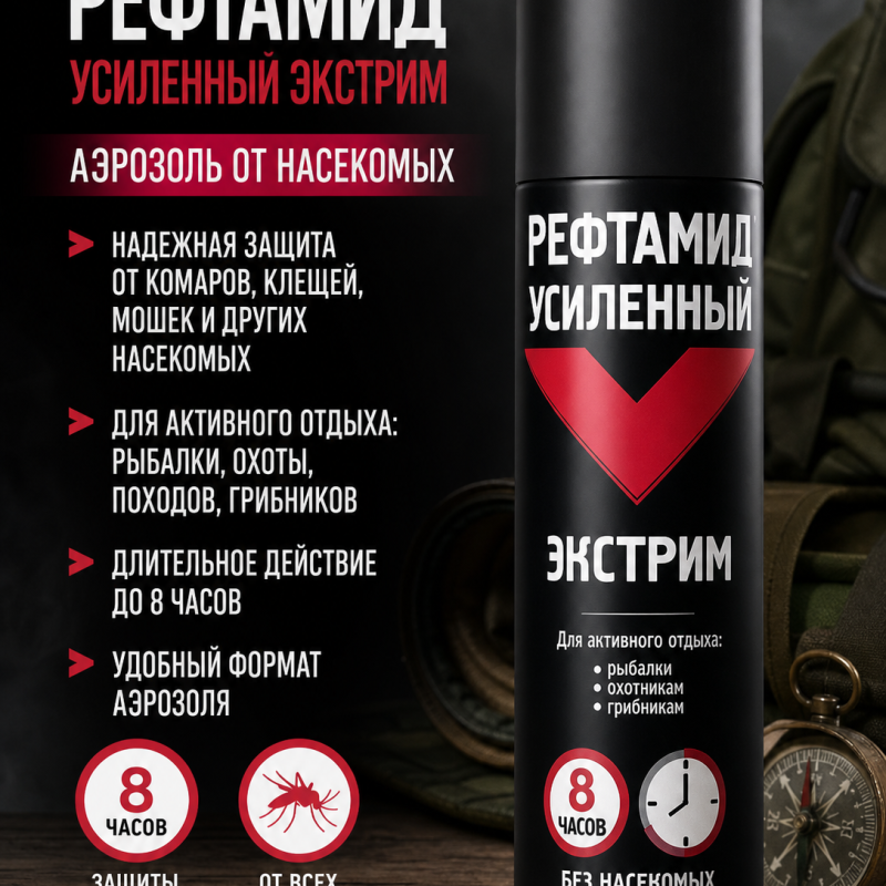 Репеллент Рефтамид Экстрим Усиленный 150мл